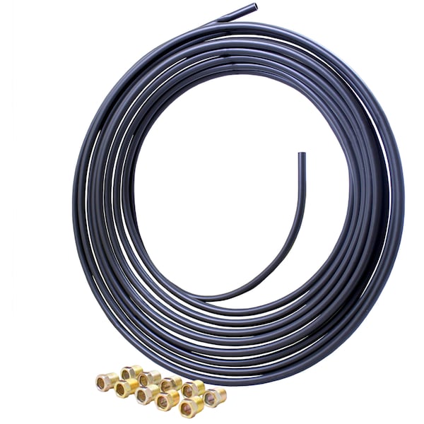 Poly-Armour Brake Line Coil and Tube Nut Kit, 5/16 x 25